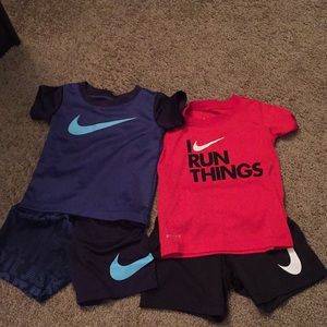 Nike shirt and short sets